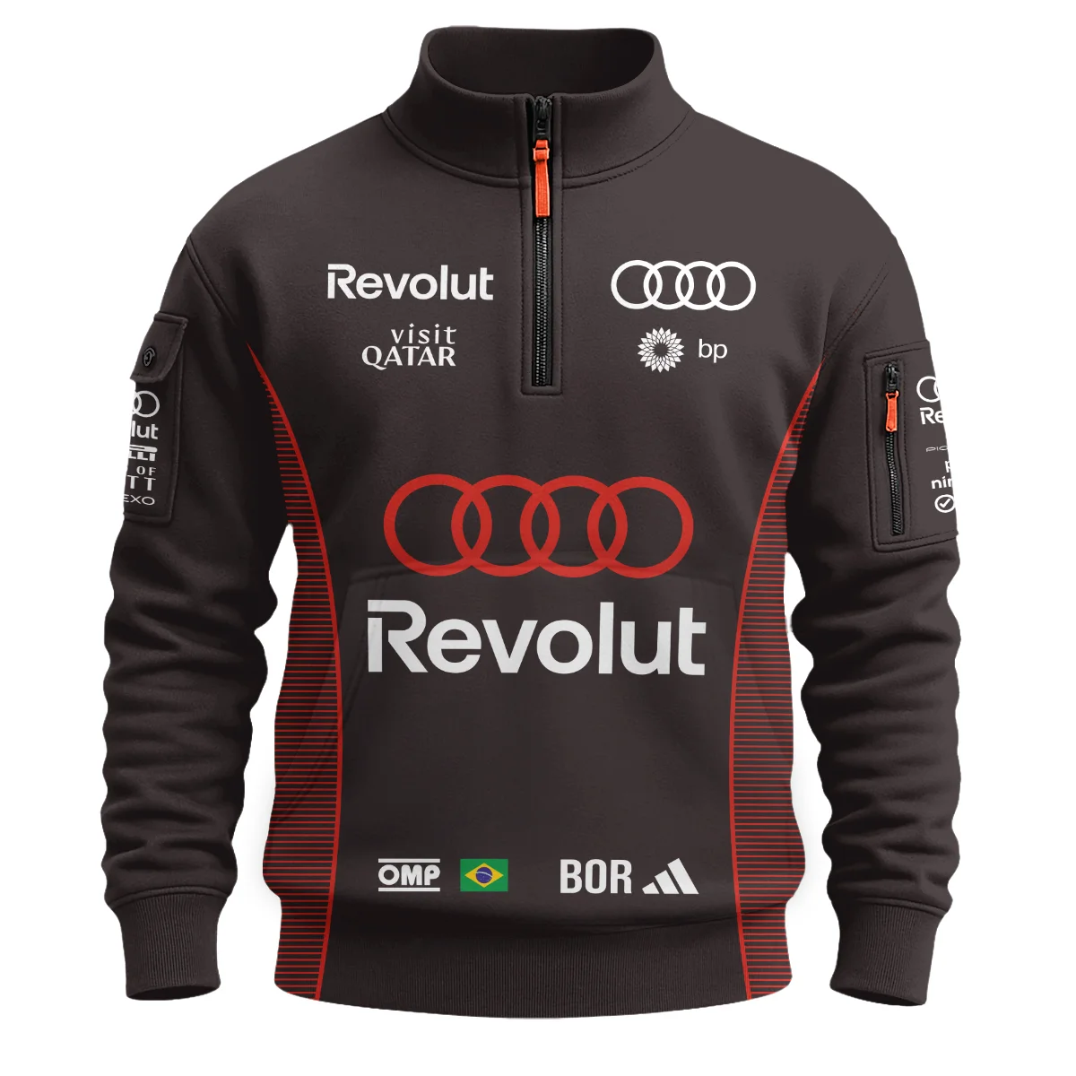 Alternative view of 2026 Gabriel Bortoleto Audi F1 Teamwear For Fans Sweatshirt Zipper BLVAAUDI230125A02SHZ