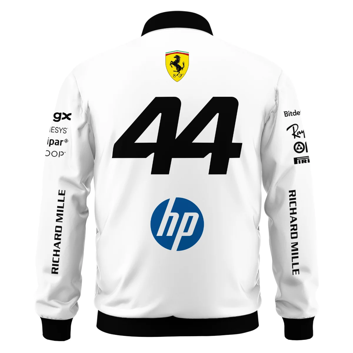 2026 Hamilton 44 Ferrari F1 Teamwear Bomber BLVAFRR2226A4BB - Image 3