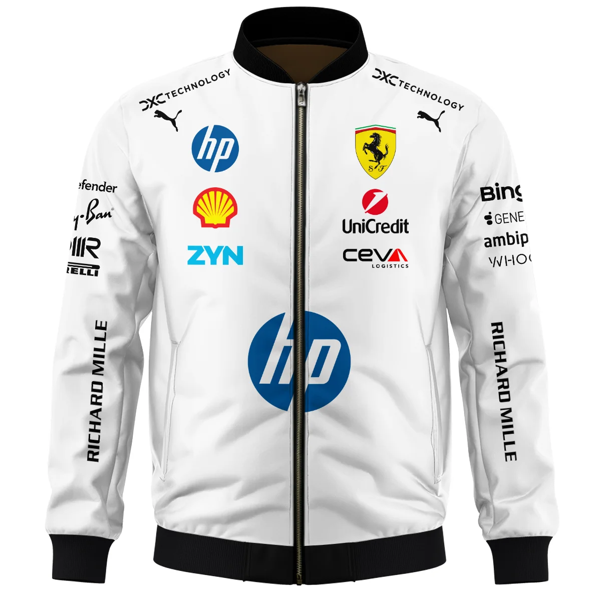2026 Hamilton 44 Ferrari F1 Teamwear Bomber BLVAFRR2226A4BB - Image 2