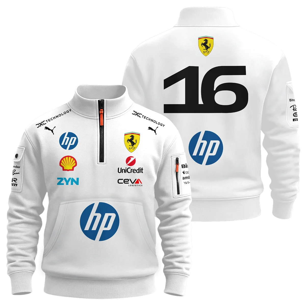 2026 Leclerc 16 Ferrari F1 Teamwear Sweatshirt Zipper BLVAFRR2226A2SHZ