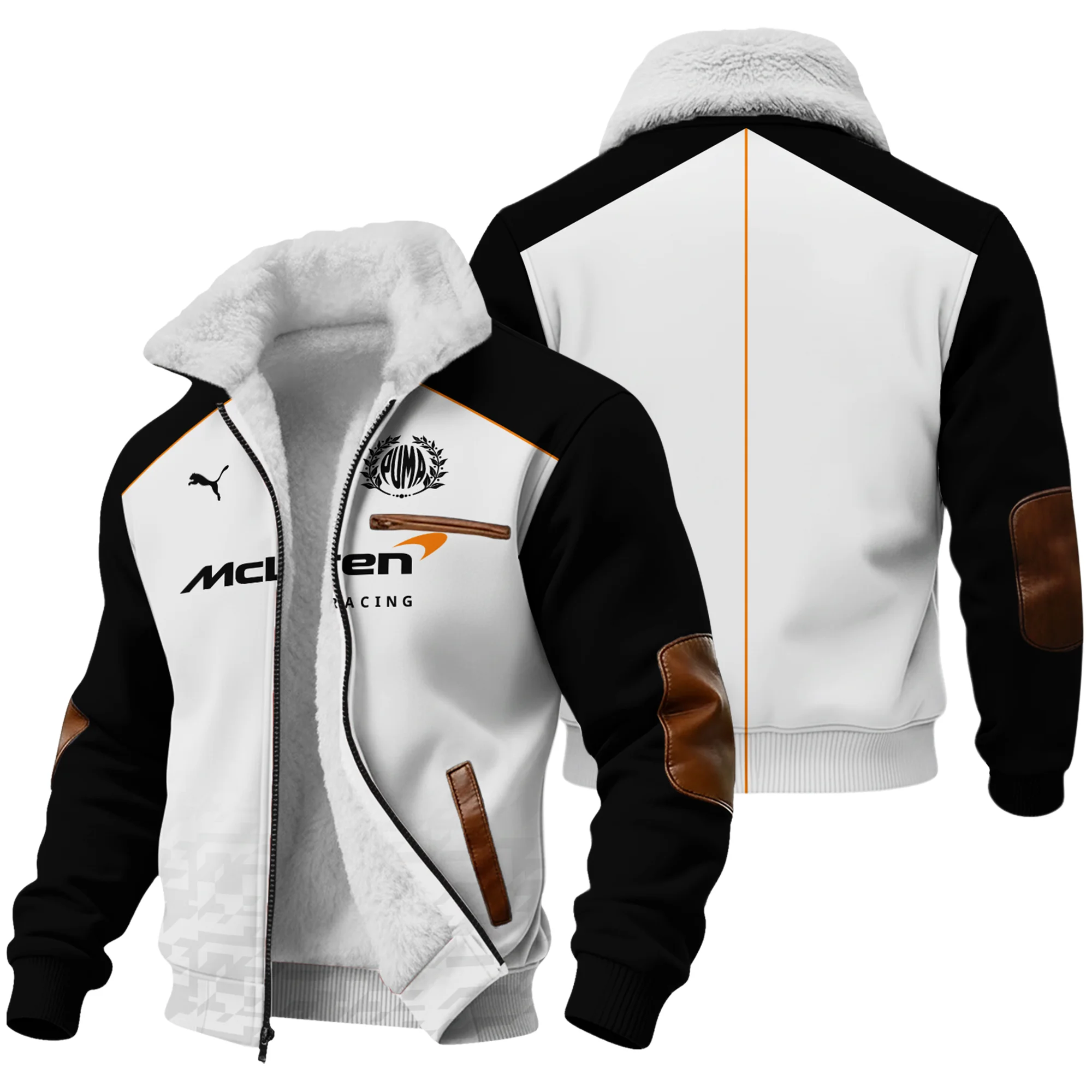 2026 McLaren x Puma F1 Teamwear For Fans Fleece Jacket Unisex Motorsport Apparel BLVAMCL230125A02FJ