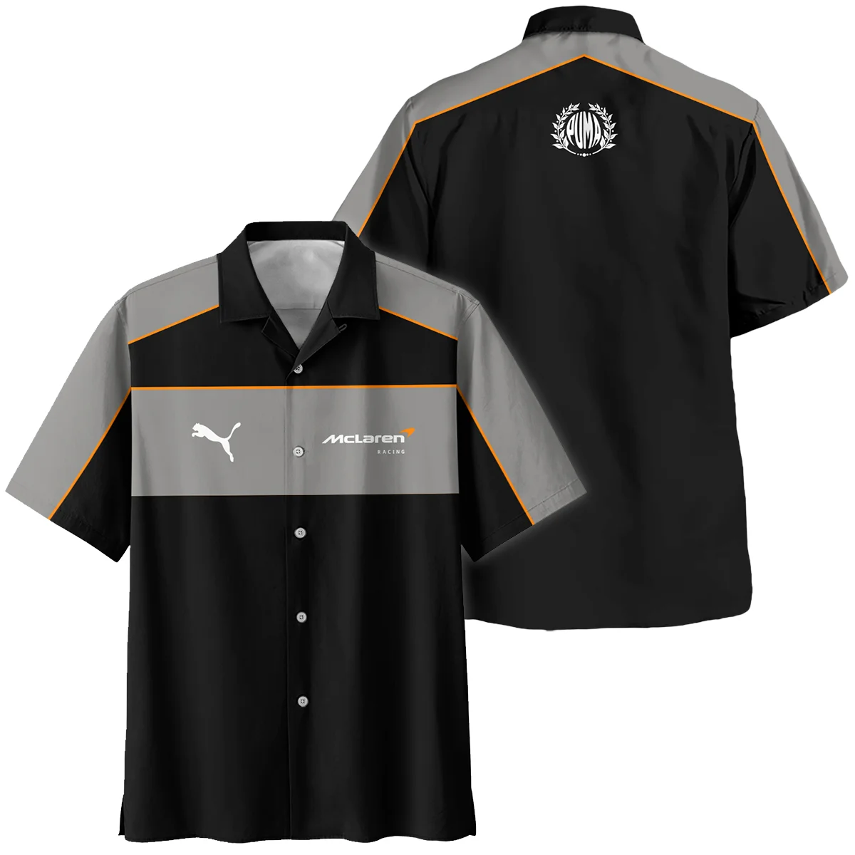 2026 McLaren x Puma F1 Teamwear For Fans Hawaiian Shirt Unisex Motorsport Apparel BLVAMCL230125A01HW