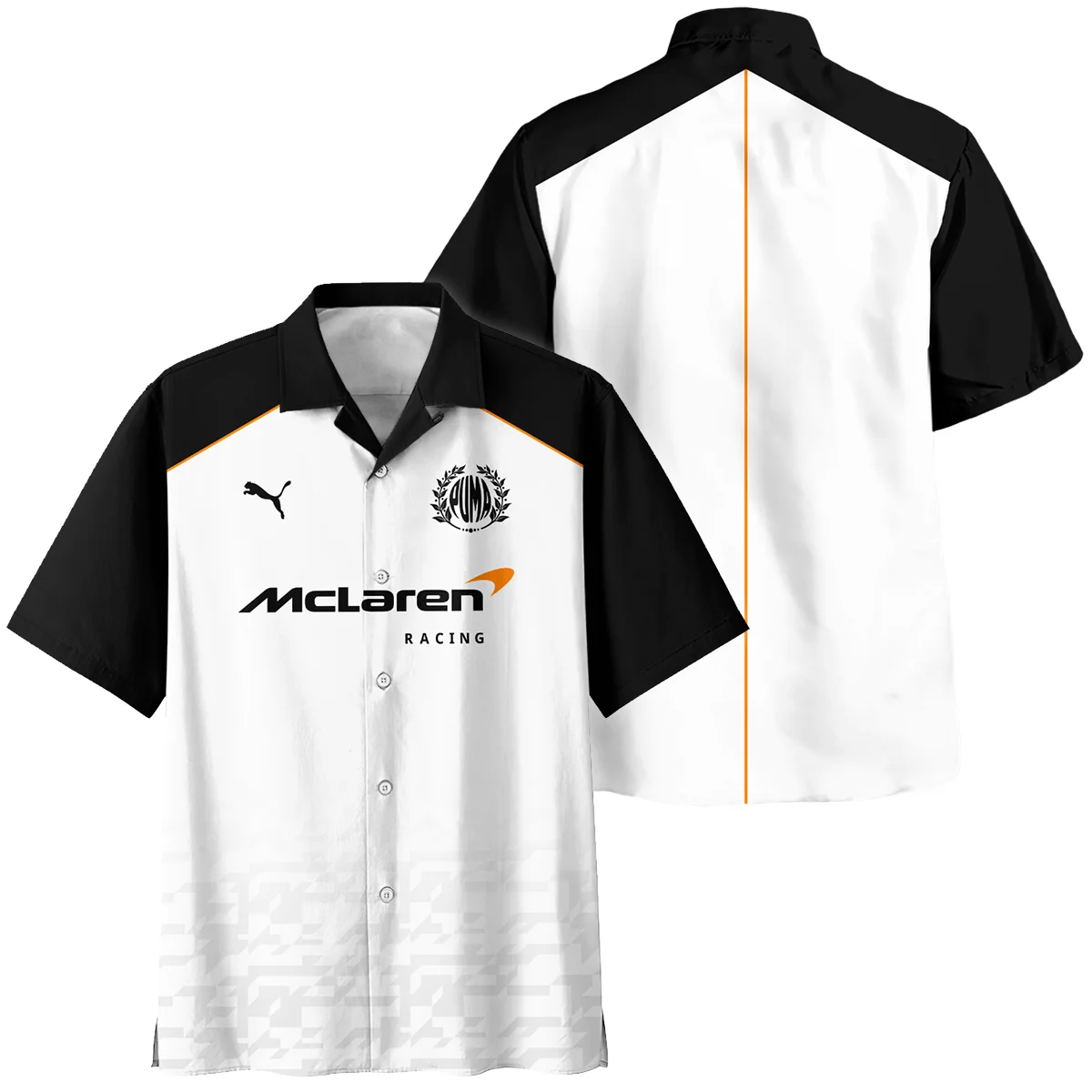 2026 McLaren x Puma F1 Teamwear For Fans Hawaiian Shirt Unisex Motorsport Apparel BLVAMCL230125A02HW