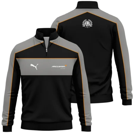 2026 McLaren x Puma F1 Teamwear For Fans Quarter Zip Sweatshirt Unisex Motorsport Apparel BLVAMCL230125A01QZS