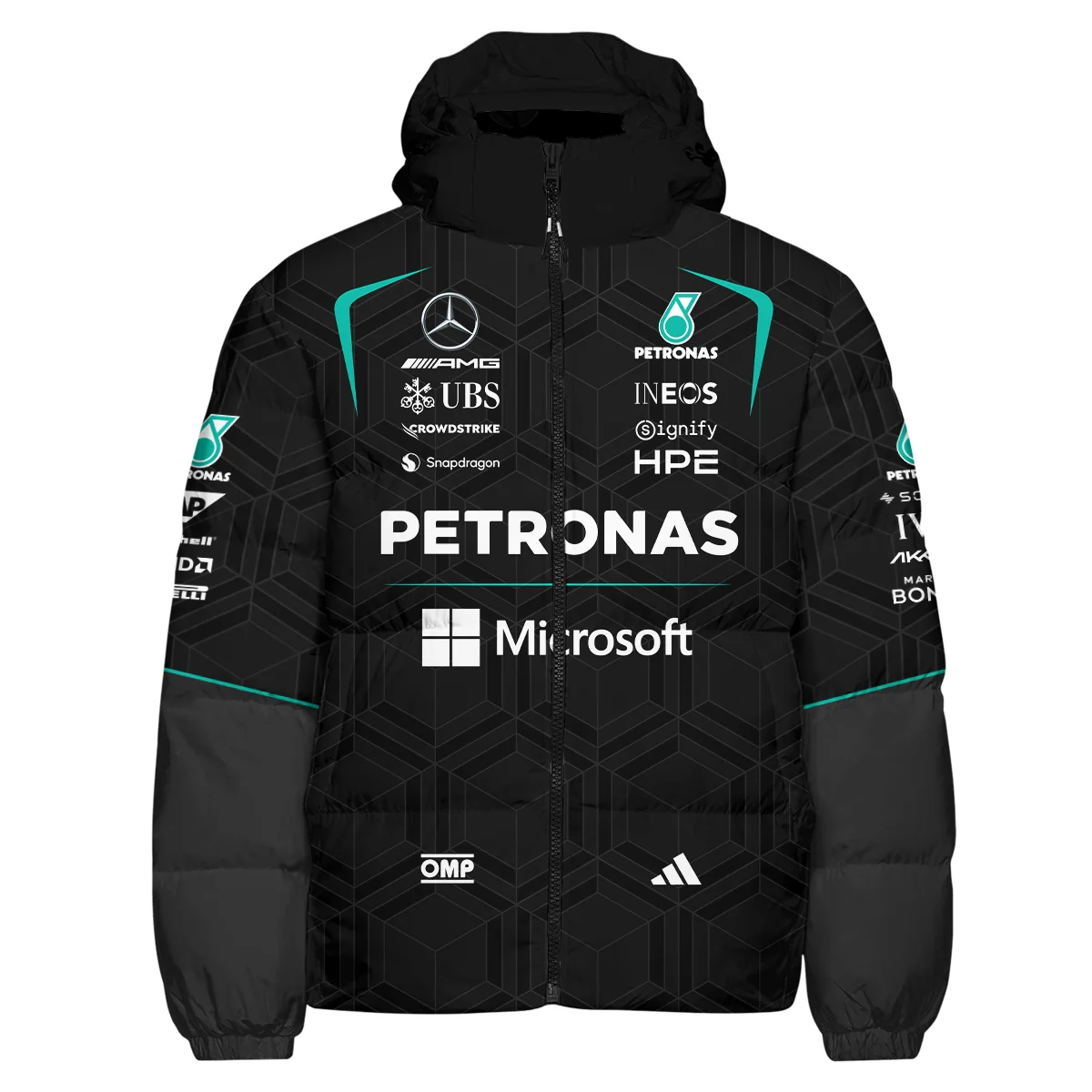 2026 Mercedes F1 Teamwear Down & Puffer Jackets BLVAMER1226A3HCJ - Image 2