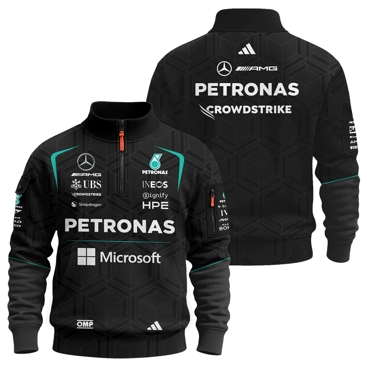 2026 Mercedes F1 Teamwear Sweatshirt Zipper Unisex Motorsport Apparel BLVAMER1226A3SHZ