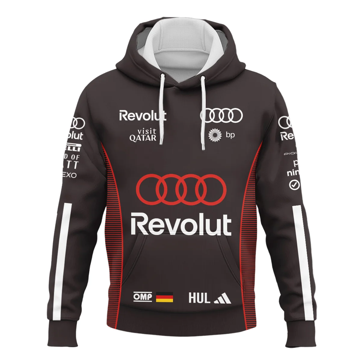 Alternative view of 2026 Nico Hulkenberg Audi F1 Teamwear For Fans Hoodie BLVAAUDI230125A01HD