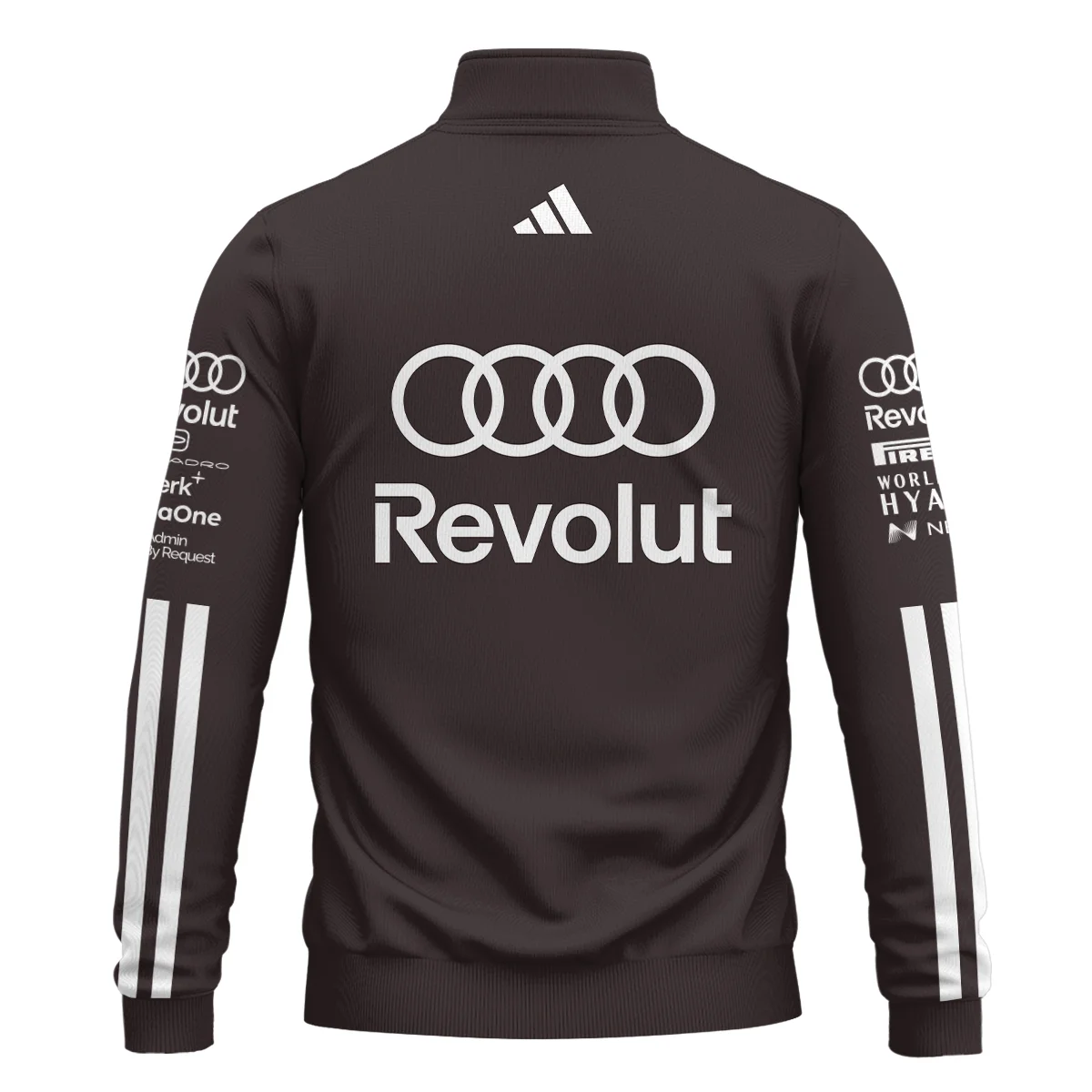 2026 Nico Hulkenberg Audi F1 Teamwear For Fans Quarter Zip Sweatshirt BLVAAUDI230125A01QZS - Image 3