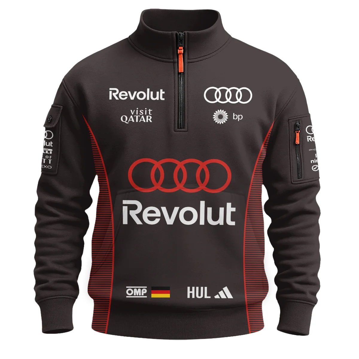 Alternative view of 2026 Nico Hulkenberg Audi F1 Teamwear For Fans Sweatshirt Zipper BLVAAUDI230125A01SHZ