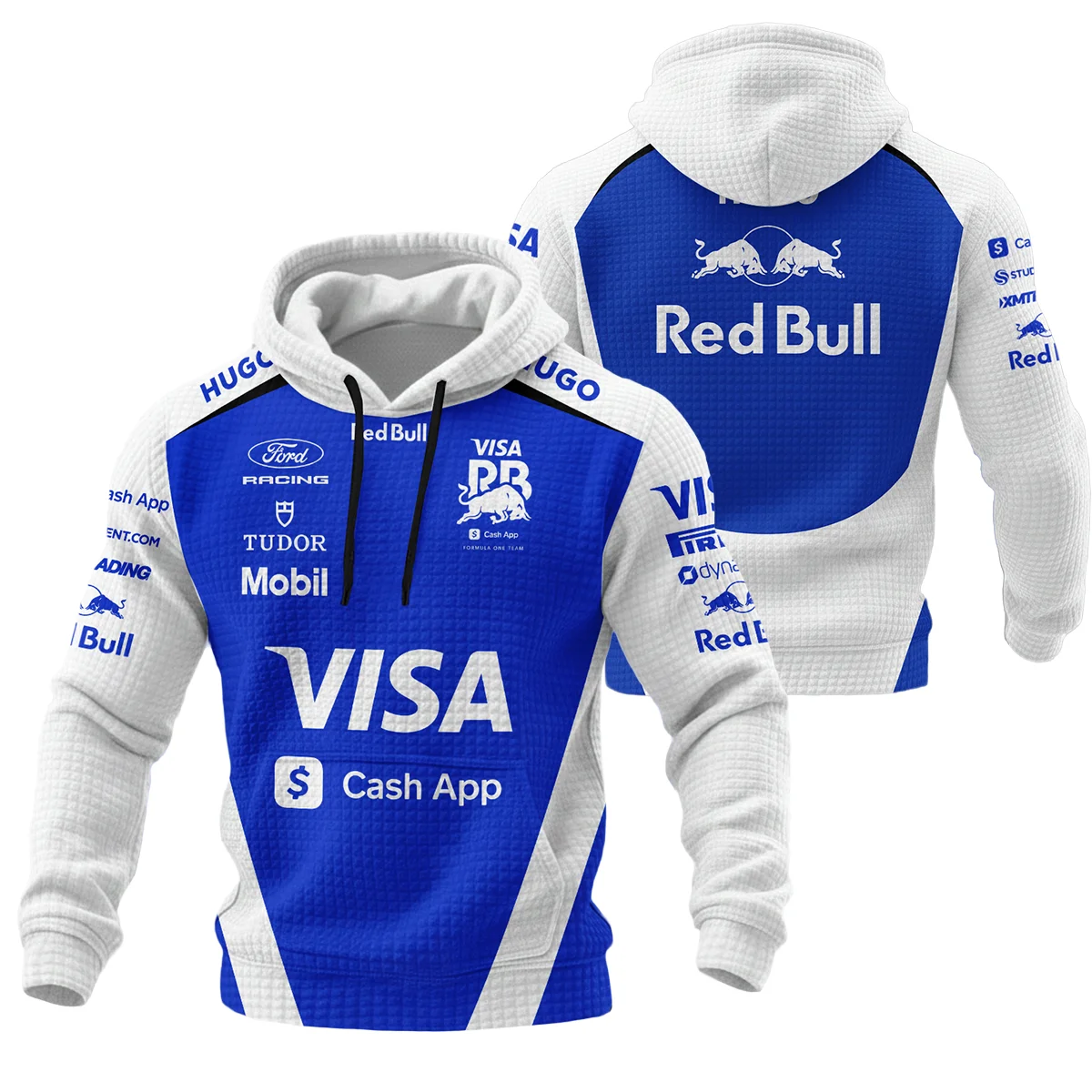2026 Racing Bulls F1 Teamwear For Fans Hoodie Quilted Waffle Unisex Motorsport Apparel BLVARAC160125A02HQW