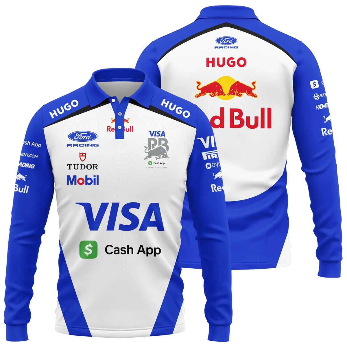 2026 Racing Bulls F1 Teamwear For Fans Long Polo Shirt Unisex Motorsport Apparel BLVARAC160125A01LPL