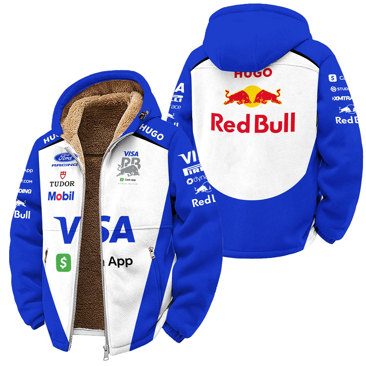 2026 Racing Bulls F1 Teamwear For Fans Winter Fleece Jacket Unisex Motorsport Apparel BLVARAC160125A01WFJ