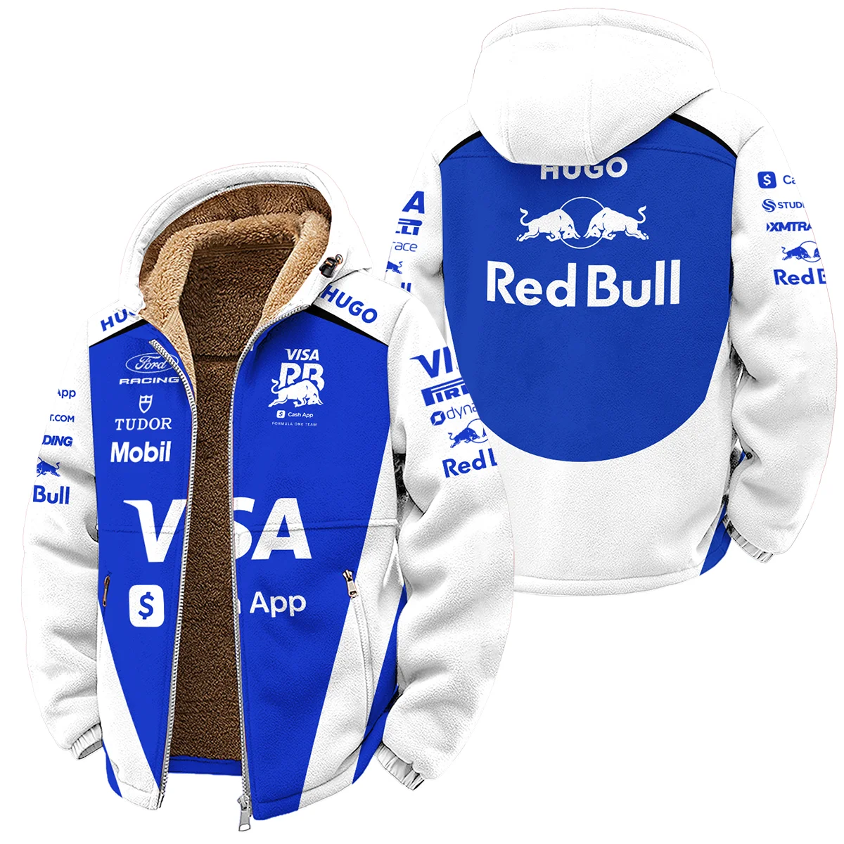 2026 Racing Bulls F1 Teamwear For Fans Winter Fleece Jacket Unisex Motorsport Apparel BLVARAC160125A02WFJ