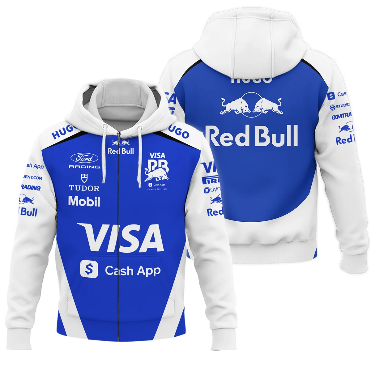 2026 Racing Bulls F1 Teamwear For Fans Zipper Hoodie Unisex Motorsport Apparel BLVARAC160125A02ZHD
