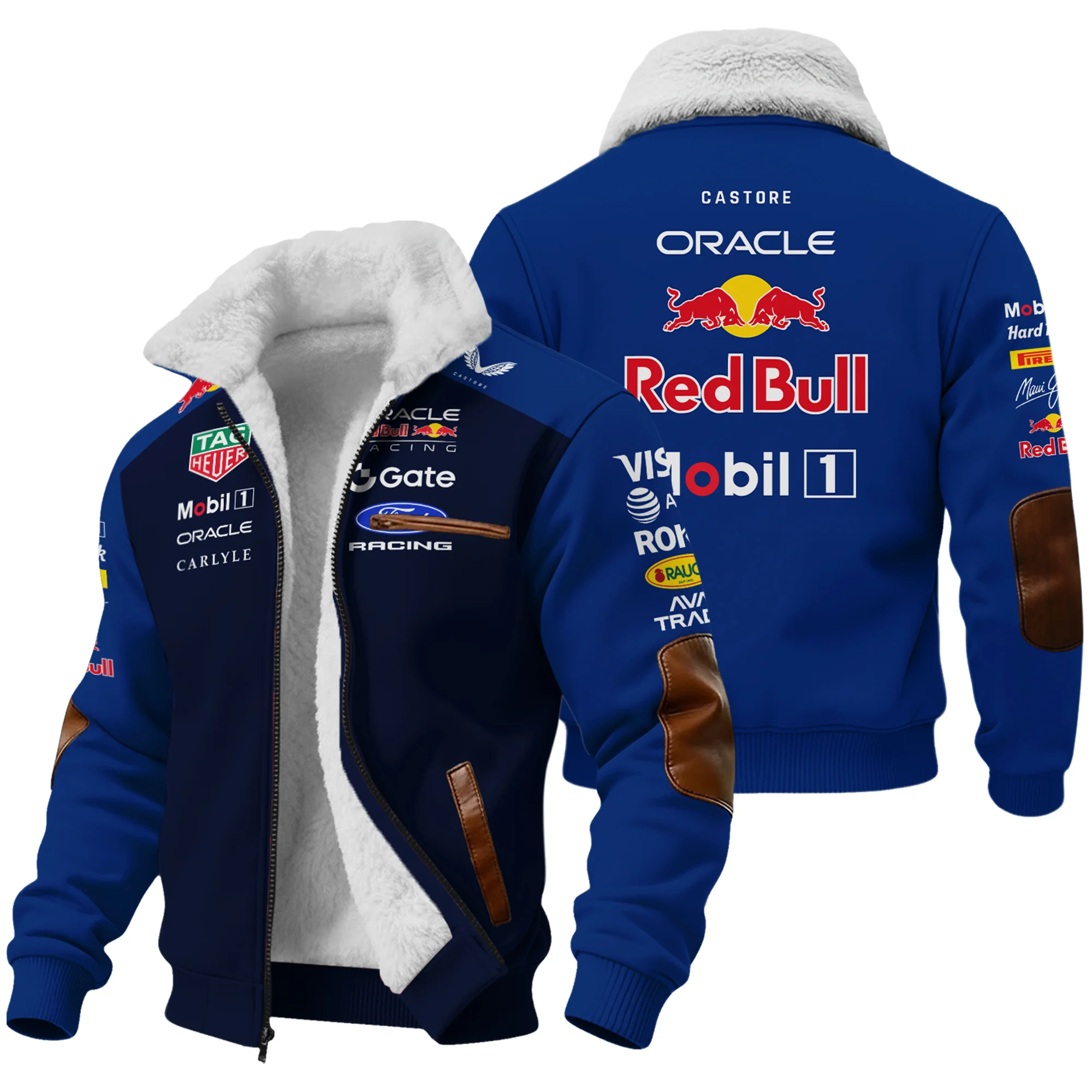 2026 Red Bull Racing F1 Teamwear For Fans Fleece Jacket Unisex Motorsport Apparel BLVARB160125A02FJ