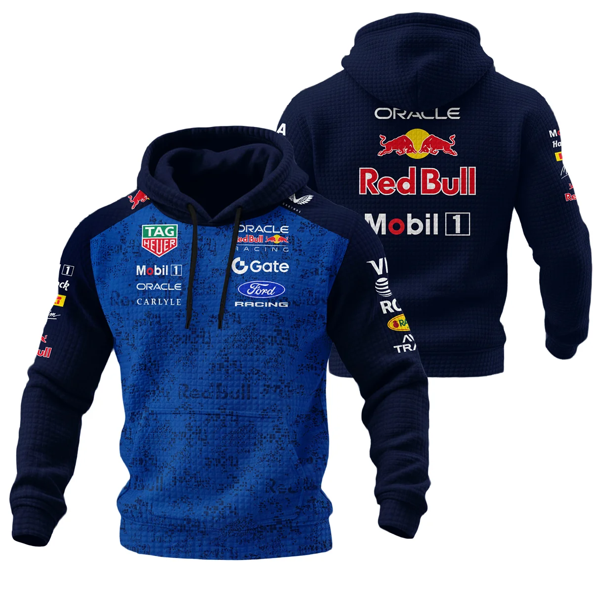 2026 Red Bull Racing F1 Teamwear For Fans Hoodie Quilted Waffle Unisex Motorsport Apparel BLVARB160125A03HQW