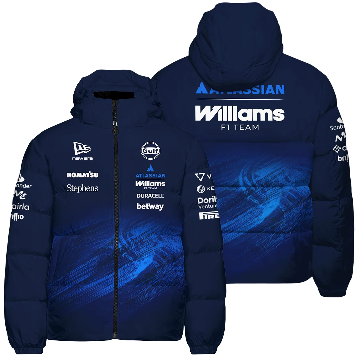 2026 Williams F1 Teamwear Down & Puffer Jackets Unisex Motorsport Apparel BLVAWIL1226A1HCJ