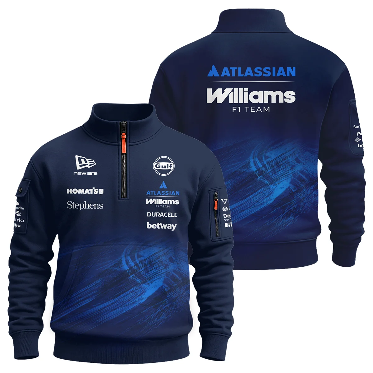 2026 Williams F1 Teamwear Sweatshirt Zipper Unisex Motorsport Apparel BLVAWIL1226A1SHZ