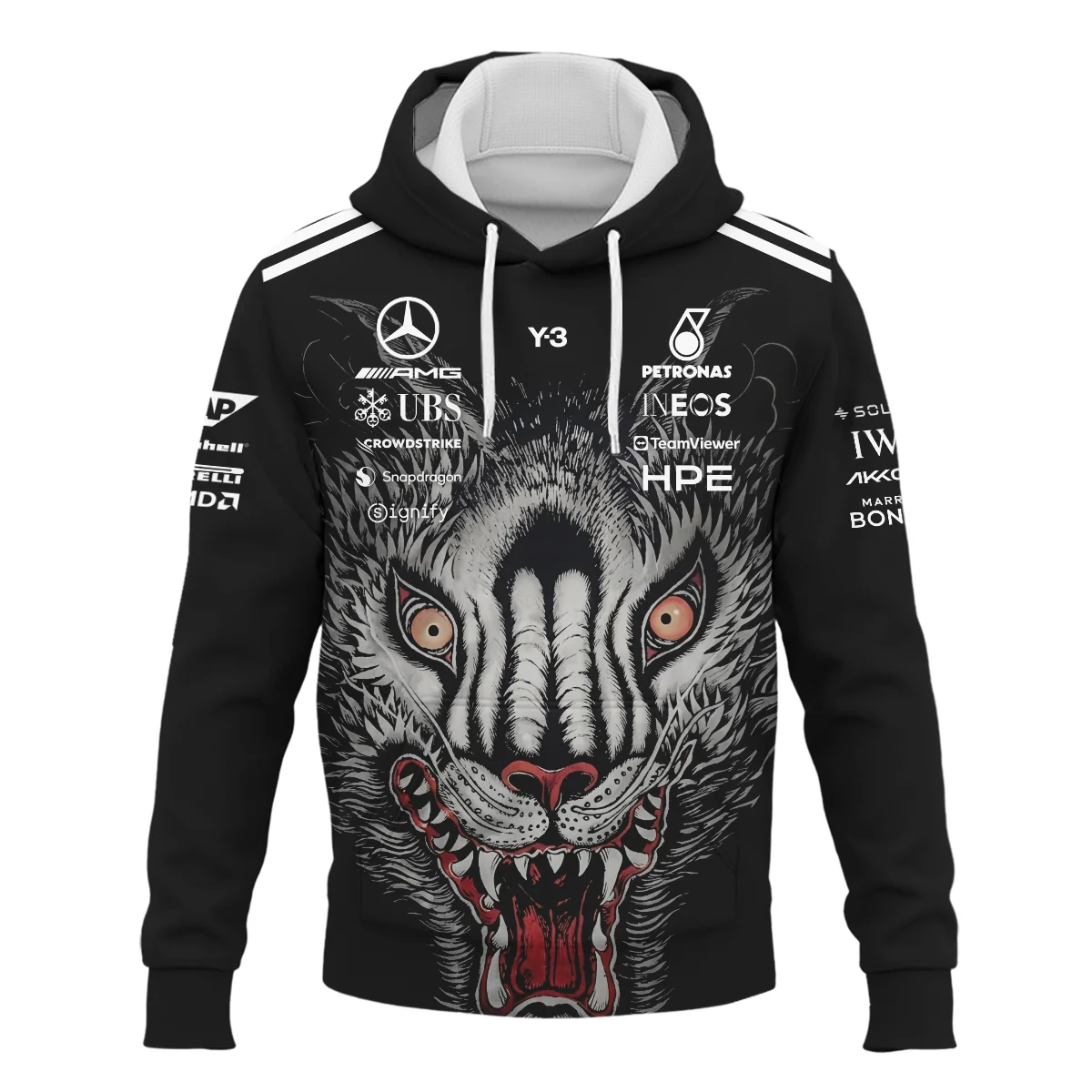 2026 Japan GP Y-3 x Mercedes F1 - Hoodie BLMER18326A1HD - Image 2