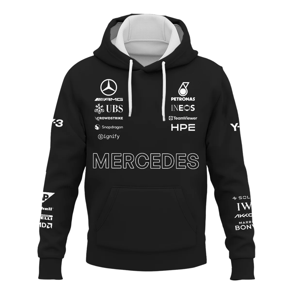 2026 Y-3 x Mercedes F1 Teamwear - Hoodie BLMER18326A3HD - Image 2