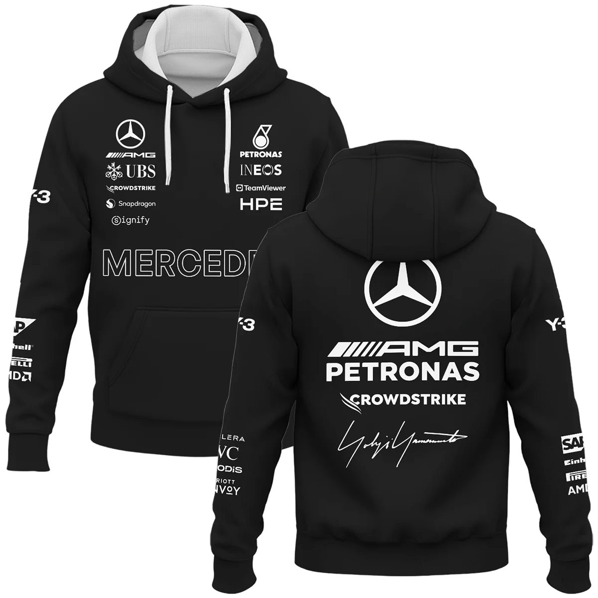 2026 Y-3 x Mercedes F1 Teamwear - Hoodie BLMER18326A3HD