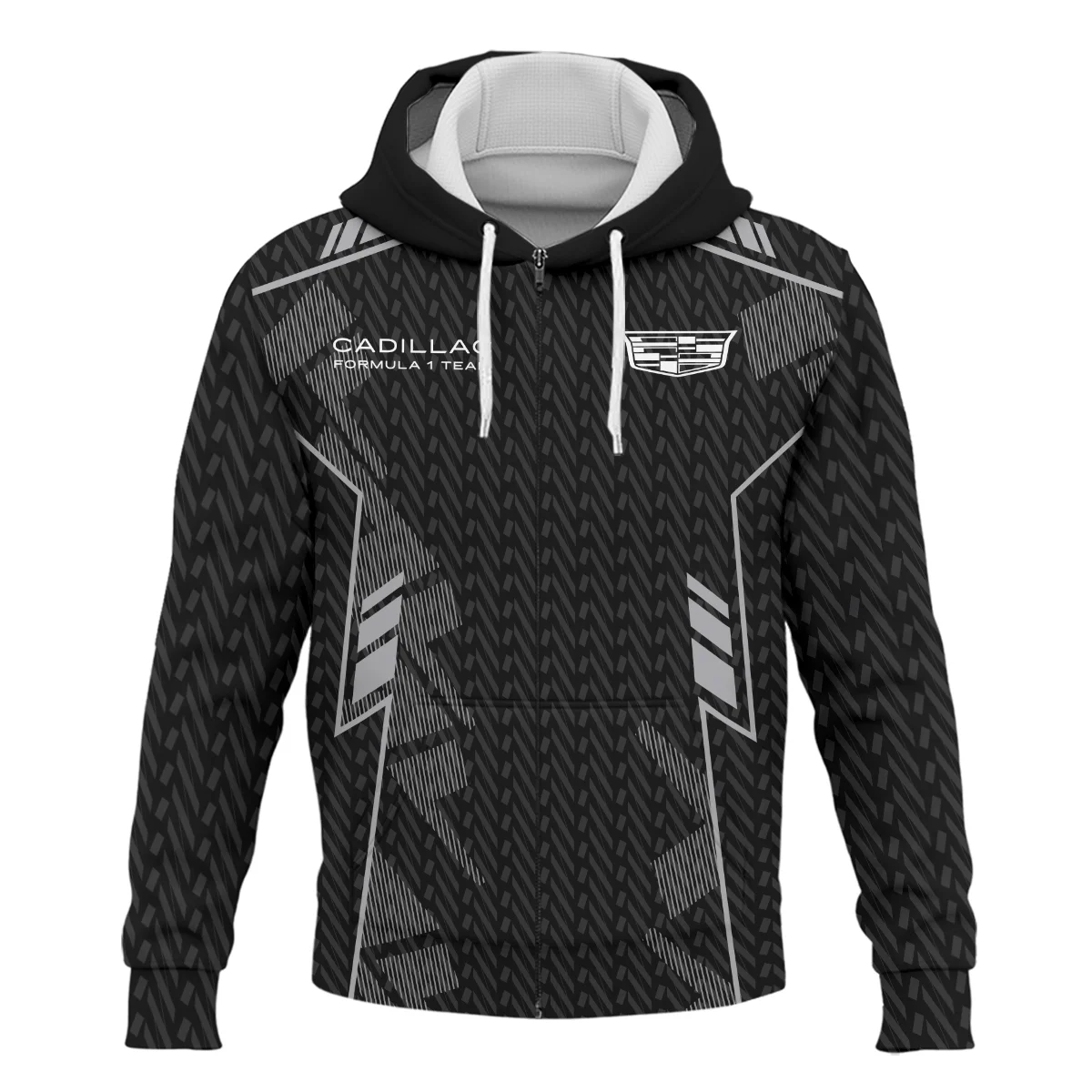 Cadillac F1 Teamwear Zipper Hoodie BLVA5326A1CDLZHD - Image 2