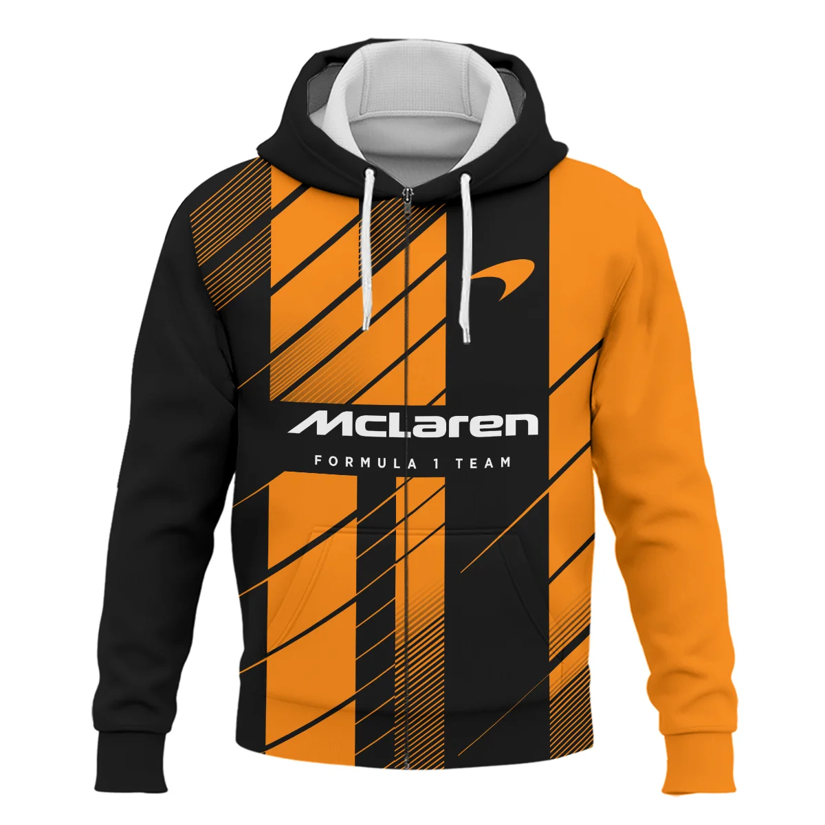 McLaren F1 Teamwear Zipper Hoodie Unisex Motorsport Apparel BLVA5326A2MCLZHD - Image 2