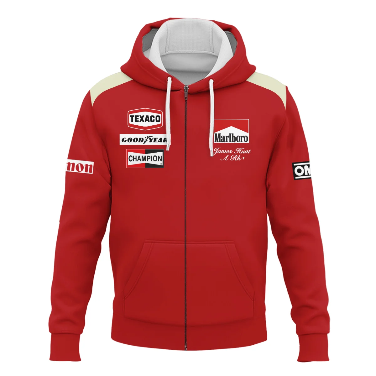 1976 James Hunt Racing Suit McLaren F1 Zipper Hoodie BLVAJHR130825A3ZHD - Image 2