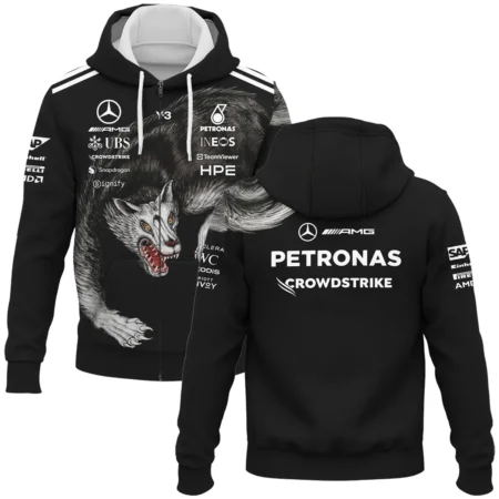 2026 Mercedes x Y-3 Japan GP F1 - Zipper Hoodie BLMER18326A2ZHD