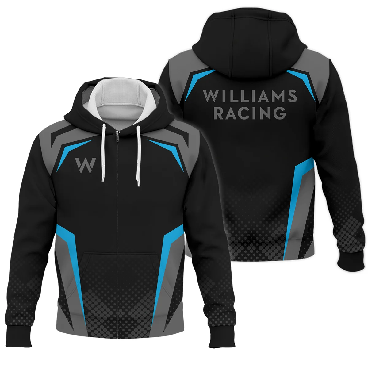 Williams F1 Teamwear Zipper Hoodie BLVA5326A3WILZHD