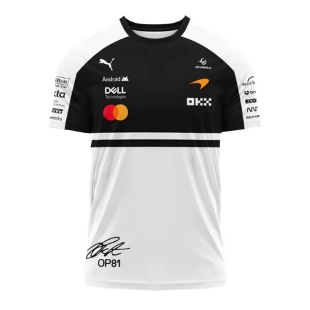 Alternative view of 2026 Oscar Piastri 81 McLaren F1 Teamwear T-Shirt BLOP25326A2TS - White