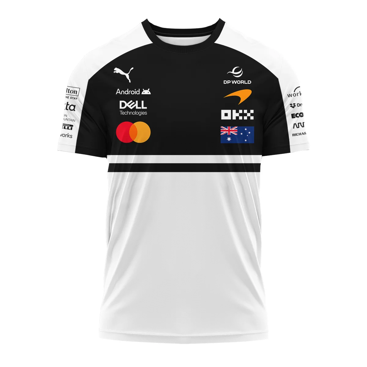 2026 Oscar Piastri McLaren F1 Teamwear T-Shirt BLOP4226A2TS - White - Image 2