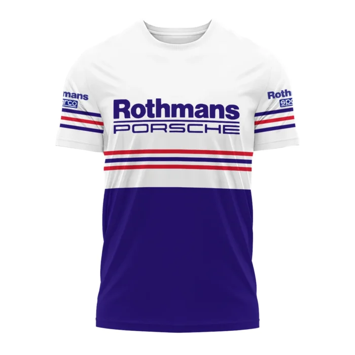 Alternative view of 1984 Jack Brabham Rothmans Porsche 962 T-Shirt BLVAJB080725A03TS