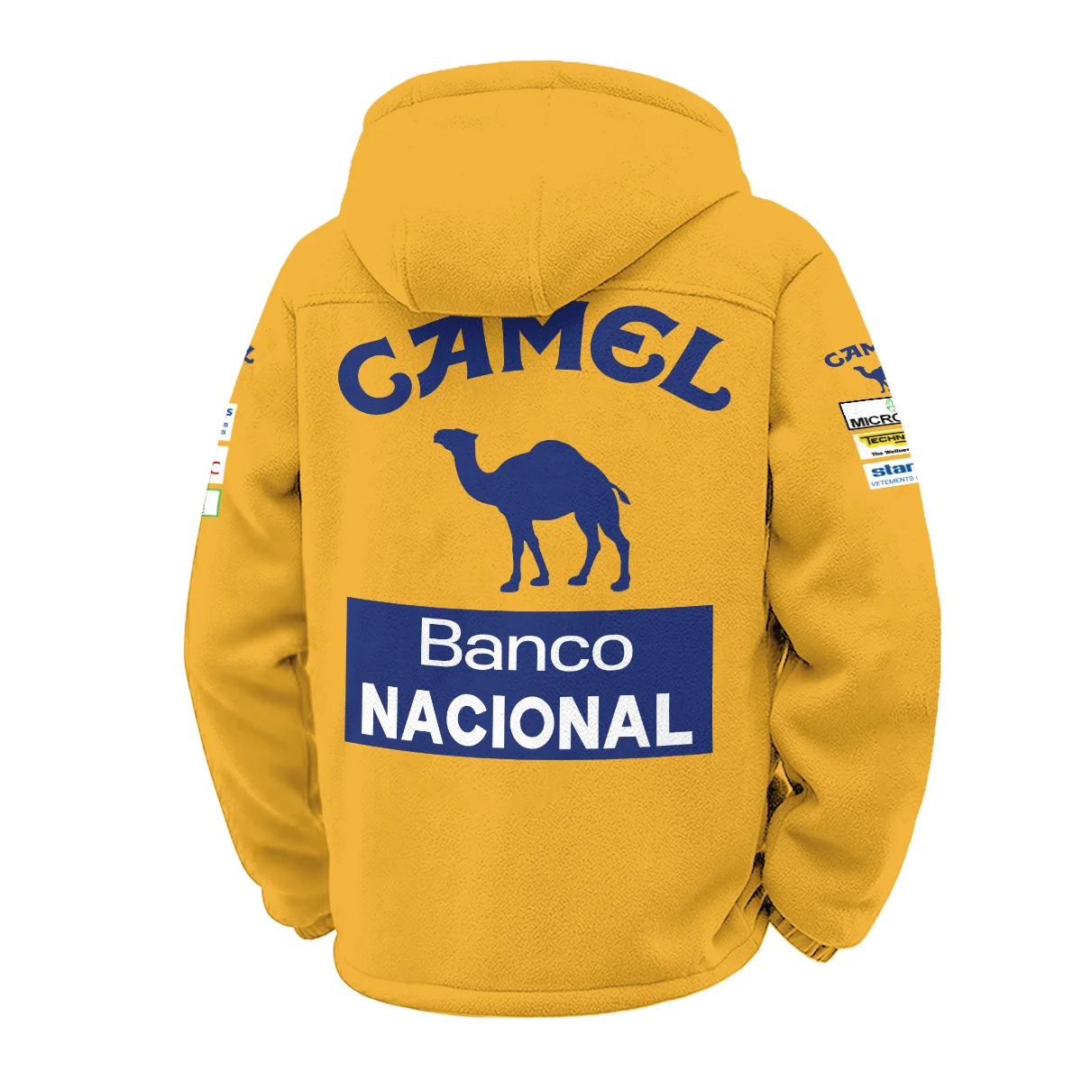 1987 Ayrton Senna Camel Honda F1 Winter Fleece Jacket BL3725A5WFJ - Image 3