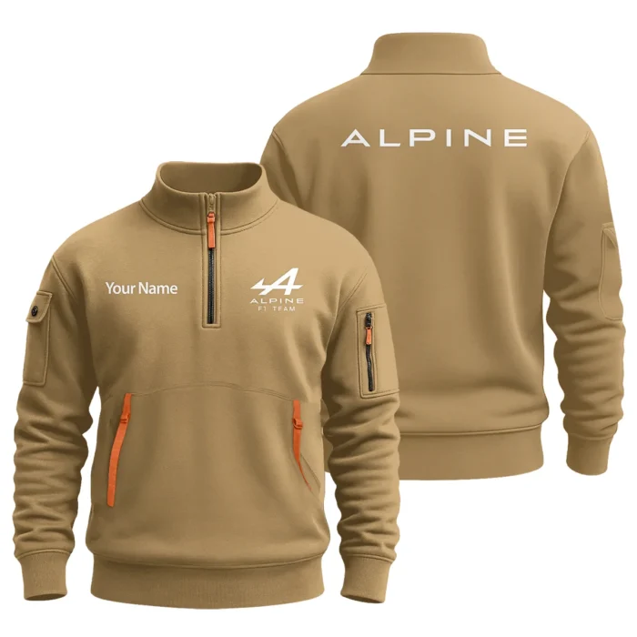 Alpine F1 Team Logo Fashion Sweatshirt Half Zipper BLFO6825A1ALP