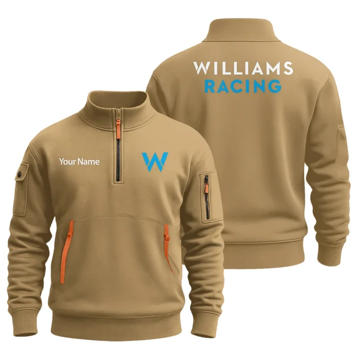 Williams F1 Team Logo Fashion Sweatshirt Half Zipper BLFO6825A1WIL