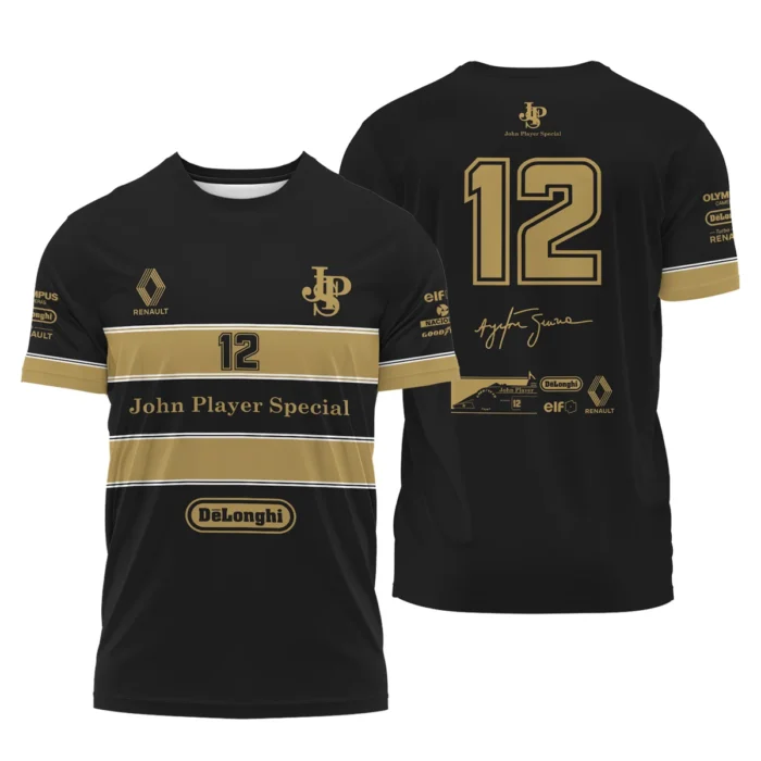 1985 Ayrton Senna John Player Special - Lotus Renault T-Shirt BL3725A1TS