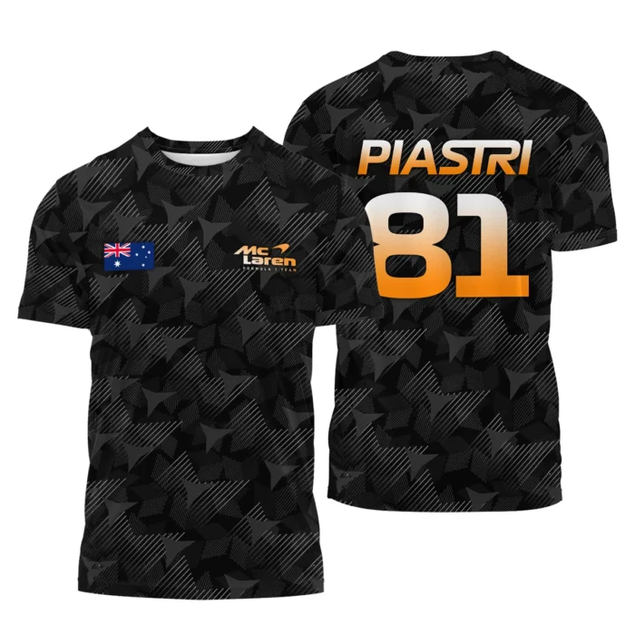Oscar Piastri Fan Gear Limited Edition T-Shirt Unisex Motorsport Apparel BLOP13725A2TS