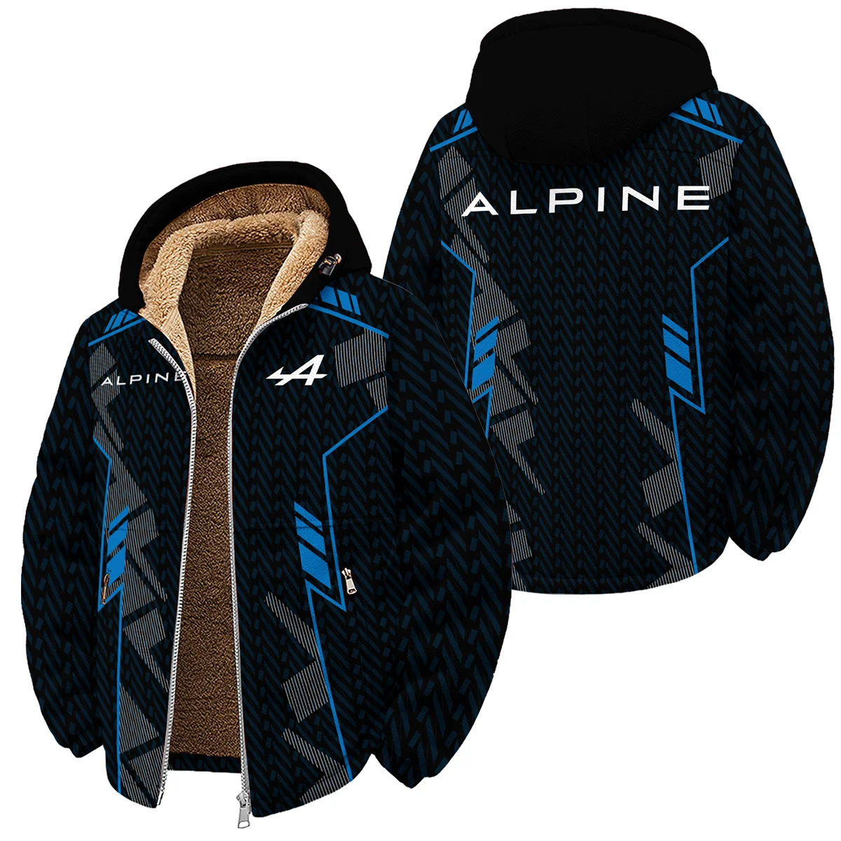 Alpine F1 Teamwear Winter Fleece Jacket BLVA5326A1ALPWFJ