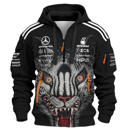 Alternative view of 2026 Japan GP Y-3 x Mercedes F1 - Hoodie Half Zip BLMER18326A1HDF