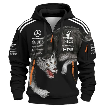 Alternative view of 2026 Mercedes x Y-3 Japan GP F1 - Hoodie Half Zip BLMER18326A2HDF