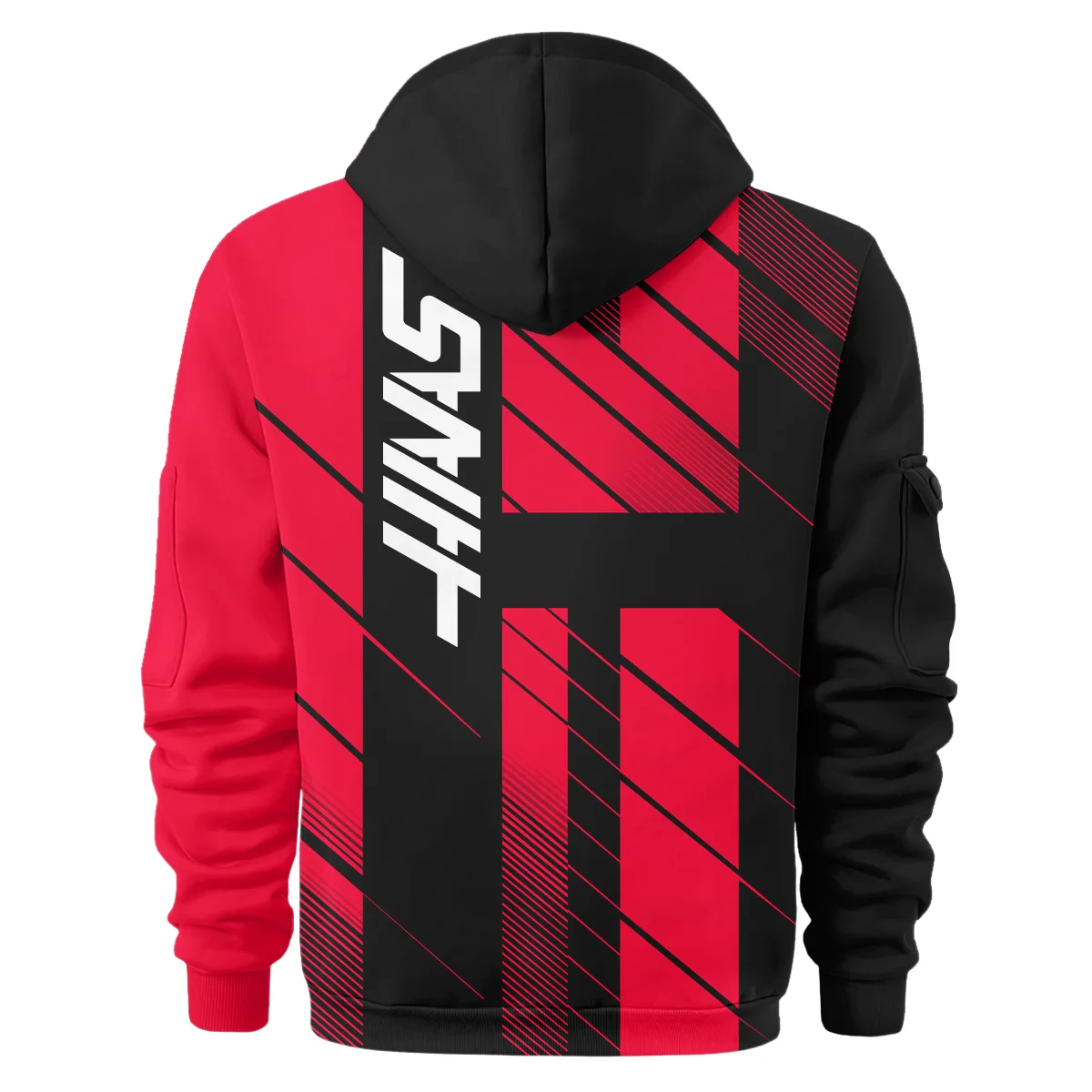 Haas F1 Teamwear Hoodie Half Zip BLVA5326A2HAASHDF - Image 3