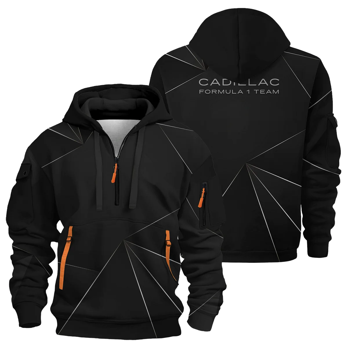 Cadillac F1 Teamwear Hoodie Half Zip BL8326A1CDLHDF
