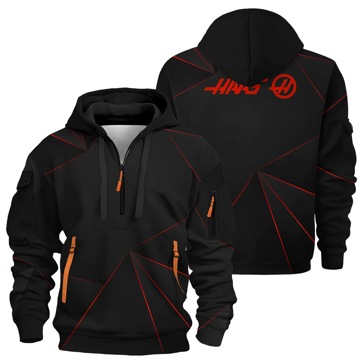 Haas F1 Teamwear Hoodie Half Zip BL8326A1HAASHDF