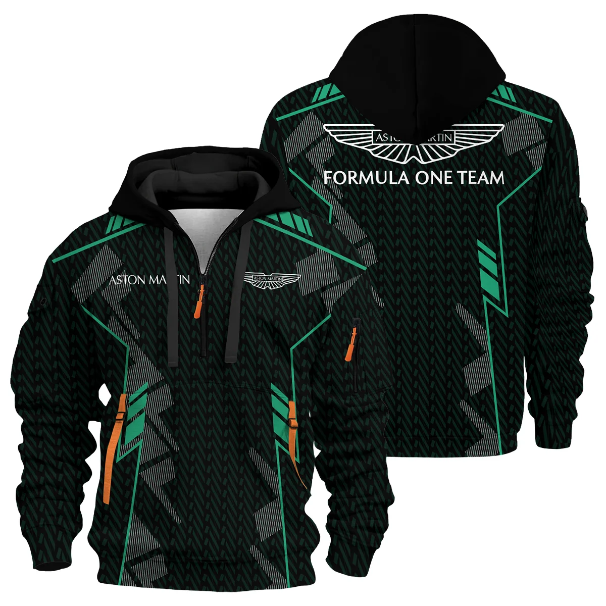 Aston Martin F1 Teamwear Hoodie Half Zip BLVA5326A1AMHDF