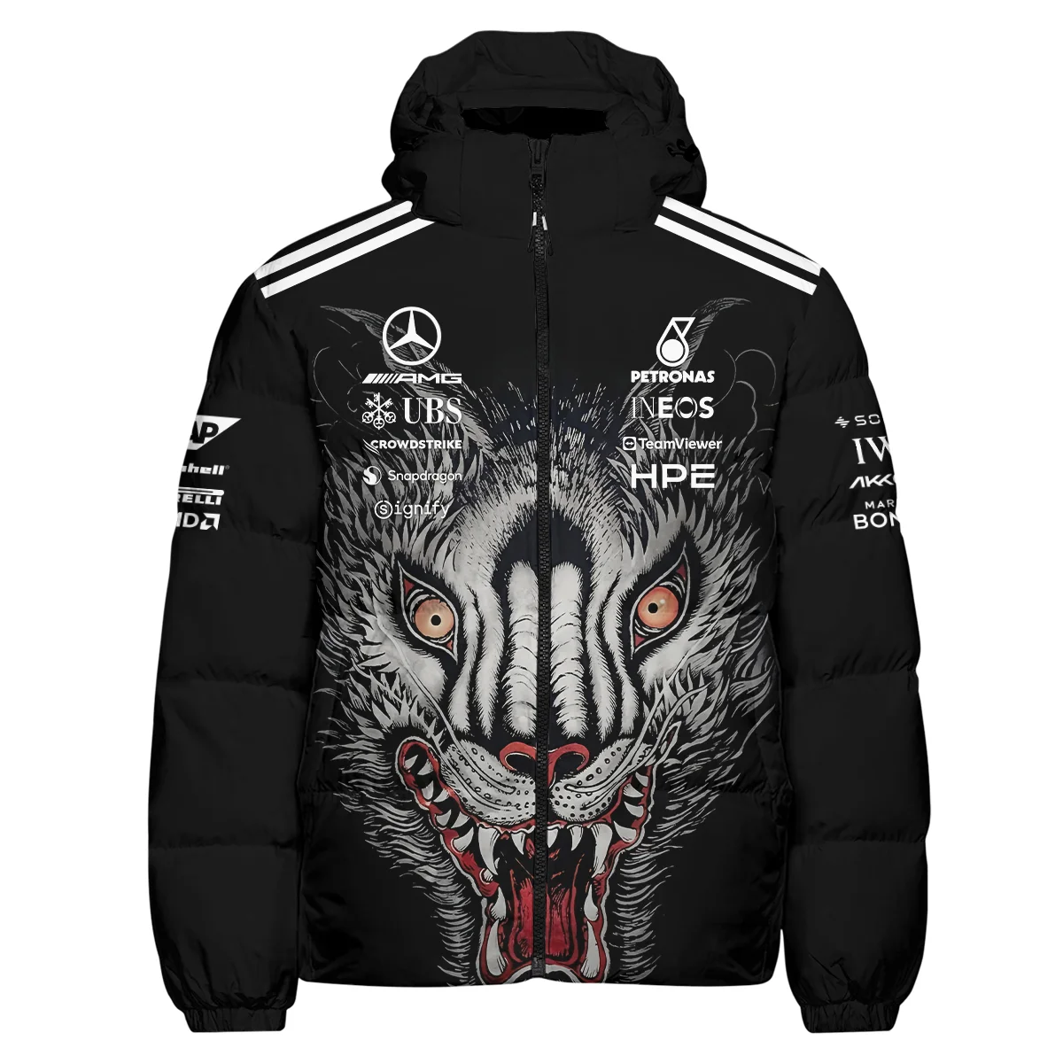 2026 Japan GP Y-3 x Mercedes F1 - Down & Puffer Jackets BLMER18326A1HCJ - Image 2