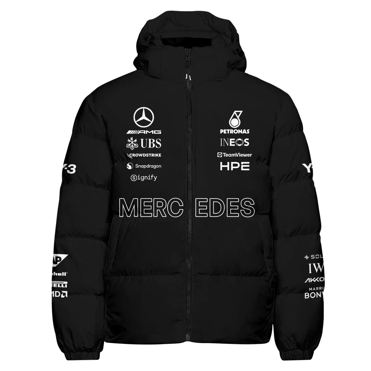 2026 Y-3 x Mercedes F1 Teamwear - Down & Puffer Jackets BLMER18326A3HCJ - Image 2