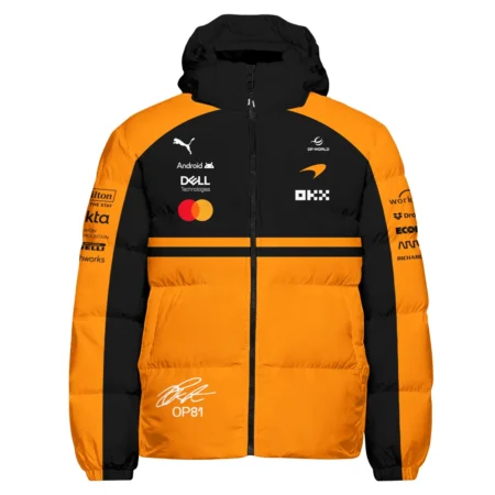 Alternative view of 2026 Oscar Piastri 81 McLaren F1 Teamwear Down & Puffer Jackets BLOP25326A1HCJ - Orange