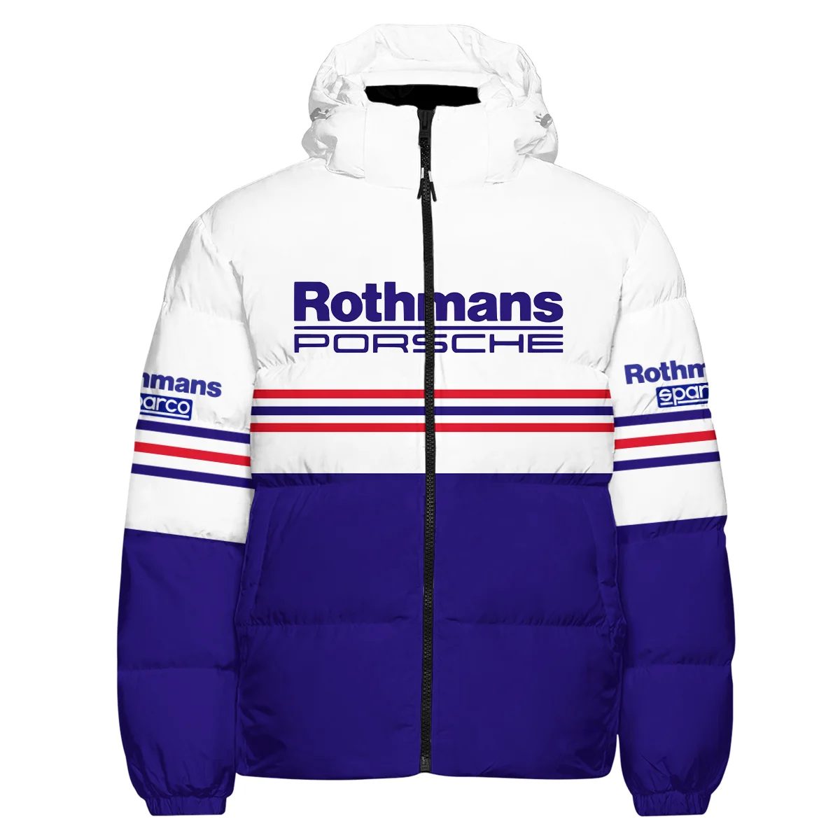 1984 Jack Brabham Rothmans Porsche 962 Down & Puffer Jackets BLVAJB080725A03HCJ - Image 2