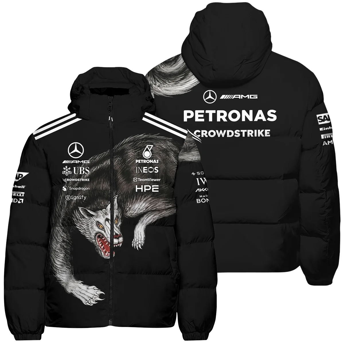 2026 Mercedes x Y-3 Japan GP F1 - Down & Puffer Jackets BLMER18326A2HCJ